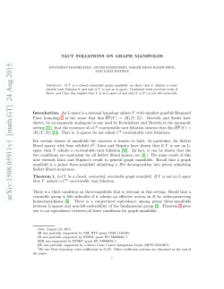 Taut foliations on graph manifolds