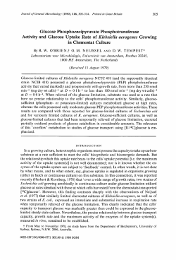Glucose Phosphoenolpyruvate Phosphotransferase