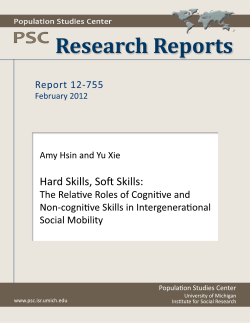 Hard Skills, Soft Skills: The Relative Roles of Cognitive and Non