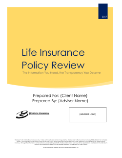 Life Insurance Policy Review
