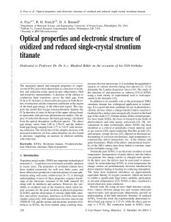 Optical properties and electronic structure of oxidized and reduced