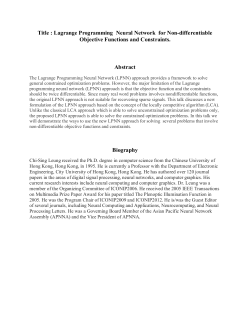 Title : Lagrange Programming Neural Network for Non