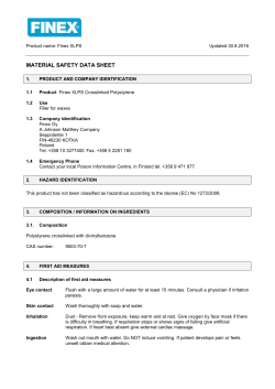 MATERIAL SAFETY DATA SHEET
