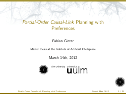 Partial-Order Causal-Link Planning with Preferences