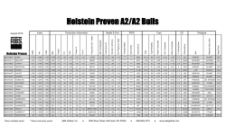 Holstein Proven A2/A2 Bulls