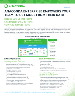 anaconda enterprise empowers your team to get more from their data