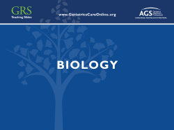 Biology.GRS9 - Geriatrics Care Online