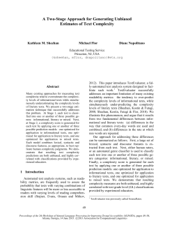 A Two-Stage Approach for Generating Unbiased Estimates of Text