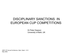 Disciplinary Sanctions