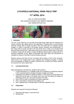 ses 201 introductory remote sensing