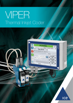 Thermal Inkjet Coder - Interactive Coding Equipment