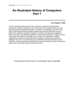 An Illustrated History of Computers Part 1