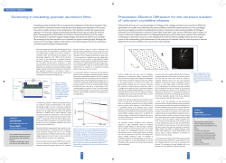 Precession Electron Diffraction for the structure solution of