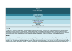 Music Year B Term 1 - Greater Kengal Scope and Sequence