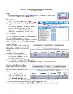 CBER Part B User`s Guide