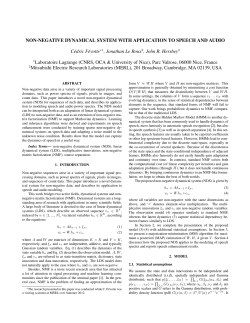 NON-NEGATIVE DYNAMICAL SYSTEM WITH APPLICATION TO