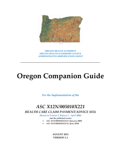 Medicaid - State of Oregon
