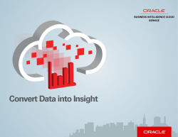 Convert Data into Insight