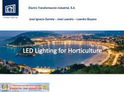 LED Lighting for Horticulture