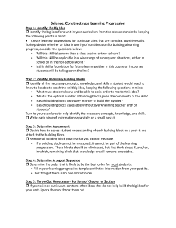Science Revised LP Construction