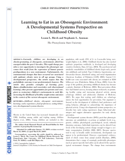 Learning to Eat in an Obesogenic Environment: A