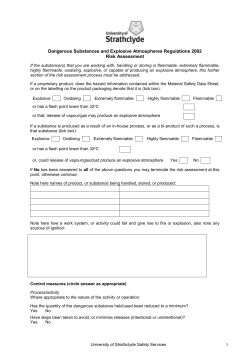 Risk Assessment Form - University of Strathclyde