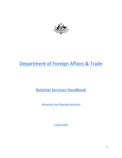 Notarial Services Handbook - Supreme Court of Tasmania