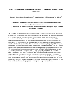 In situ X-ray Diffraction Study of High
