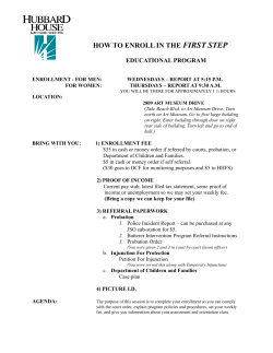 how to enroll in the first step