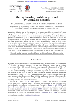 Moving boundary problems governed by anomalous diffusion