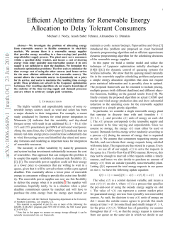 Efficient Algorithms for Renewable Energy Allocation to