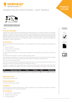engine protection system - light vehicle