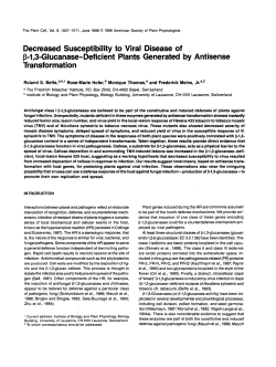 Decreased Susceptibility to Vira1 Disease of ~-1,3