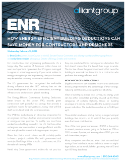 How Energy-Efficient Building Deductions Can Save