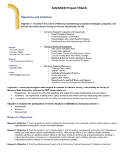 ADVANCE Project TRACS - Montana State University