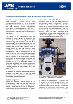 Combining fluorescence and atomic force microscopy