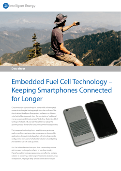 Embedded Fuel Cell Technology &ndash; Keeping