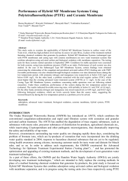Performance of Hybrid MF Membrane Systems Using