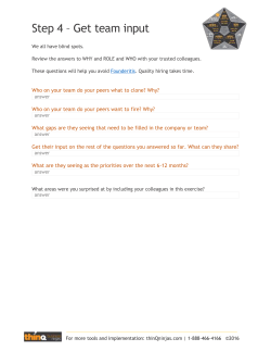 HBP4 Get team input - ThinQ Business Ninjas