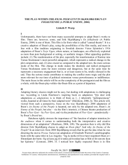 Nordlit 34, 2015 THE PLAY-WITHIN-THE