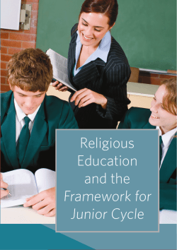 RE in Framework for Junior Cycle for web