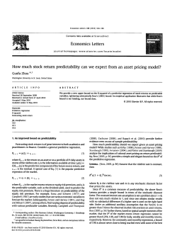 Economics Letters How much stock return predictability can we