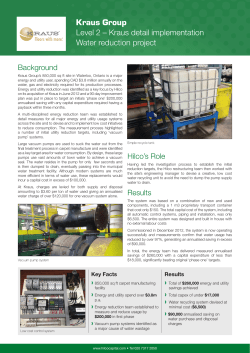 Kraus Manufacturing Case Study &ndash; Water Reduction