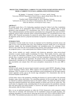 projecting terrestrial carbon cycling with uncertainties