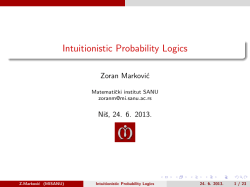 Intuitionistic Probability Logics