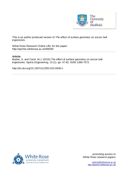 The effect of surface geometry on soccer ball trajectories