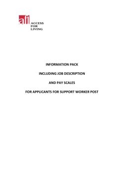 support worker job description