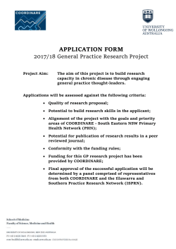 2017/18 General Practice Research Project
