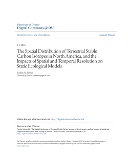 The Spatial Distribution of Terrestrial Stable Carbon Isotopes in