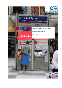 Retail market review - Emerging findings